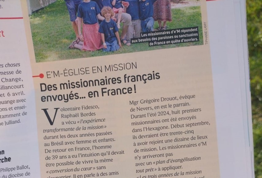 article presse famille chrétienne mission église couple e'M