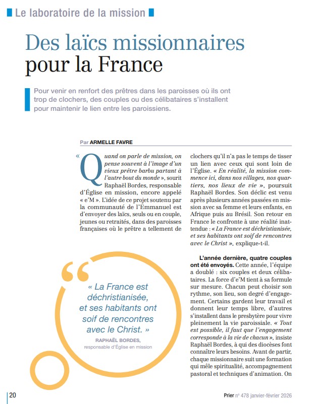 article presse e'M Prier page