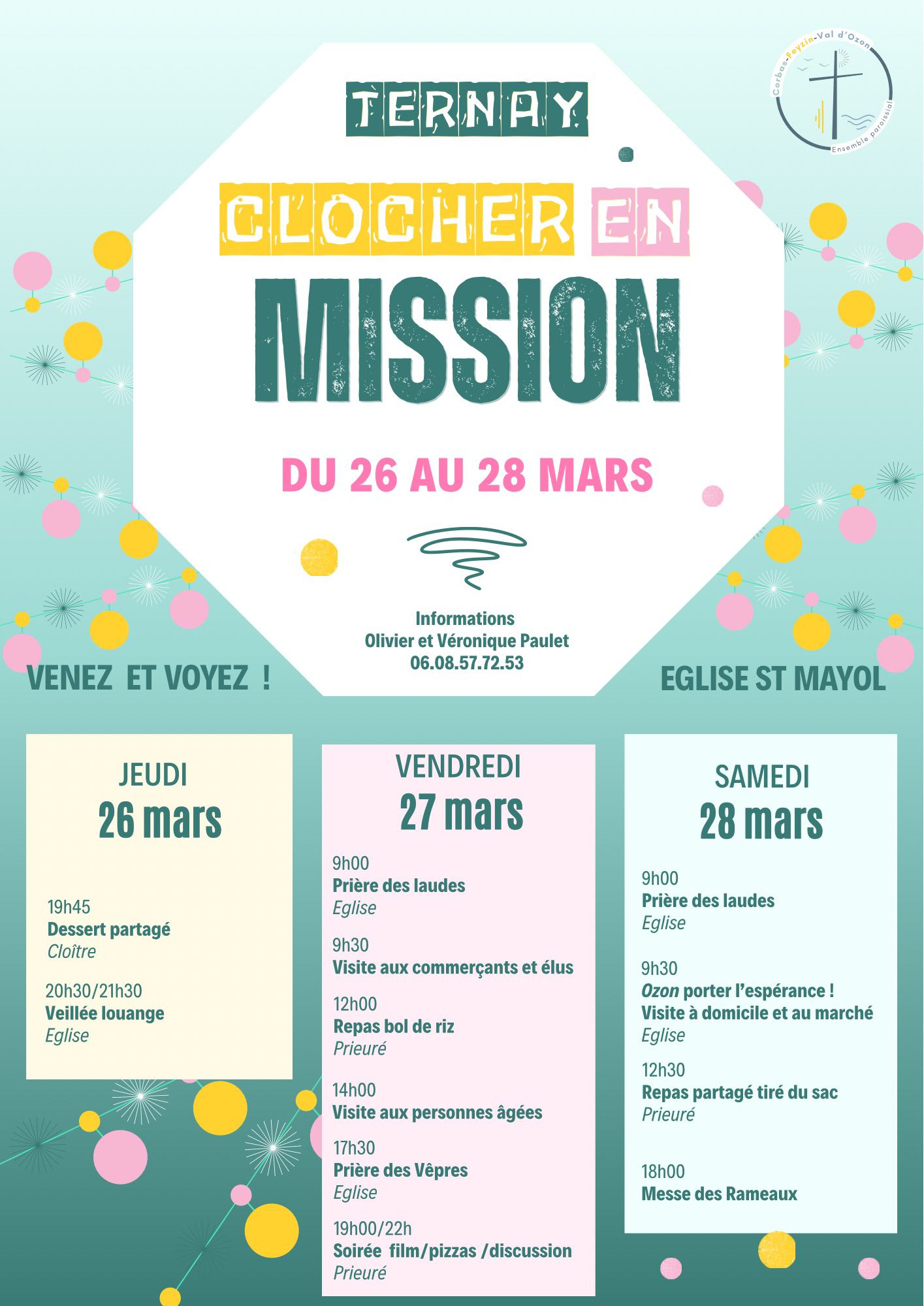 programme clocher mission ternay